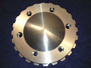 Hub cover with O rings on back    