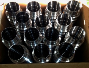 Stainless Female exhaust weld flanges ready to go      